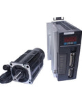 High Torque 3000RPM AC Servo Motor 1.91 Nm With Encoder, Single Phase, Black Brake Housing, Matched AASD-15A Driver for CNC