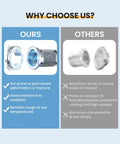 Comparison of Magnetic Dryer Vent Connector Kit with Quick Connect to standard aluminum vents.