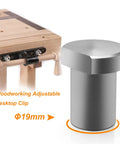 Heavy Duty 2 Pack Bench Dog Clamps With 4 Pack Woodworking Hold Downs Fits 19mm Holes Adjustable Workbench Stops on desktop
