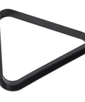 Black Plastic Billiard Rack Set For 8-Ball Triangle And 9-Ball Diamond Fits Standard 2 1/4 Inch Pool Balls durable pro grade