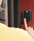 Assure SL Keyless Entry Deadbolt Lock With Z Wave For Smart Home, Oil Rubbed Bronze Finish installed on front door