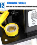 Integrated fuel cap on Automatic Lubrication Oil Pump 1L For NC CNC Engraving Router Machines 220V With Visual Oil Level Gauge And Built In Alarm Low Oil Reminder No Digital Display