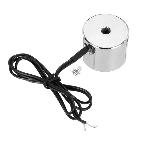 24V DC Solenoid Electromagnet Round Lifting Magnet 2W 17 Lb Holding Force 8 Kg Suction 25x20mm Size With M4 Thread