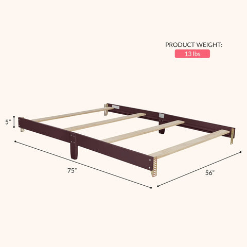 Universal Crib To Full Size Bed Conversion Kit With Solid Wood Rails For Select Convertible Cribs Easy Safe Transition Strong Support