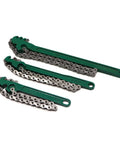 Heavy Duty Chain Wrench Set 3 Piece Adjustable Oil Filter Chain Wrenches 9 Inch, 12 Inch, And 16 Inch Fits 1.5 To 8 Inch Diameter