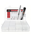 Crystal Clear Heat Shrink Tubing Kit 3 To 1 260 Pieces Waterproof Marine Grade Wire Wrap in clear plastic case
