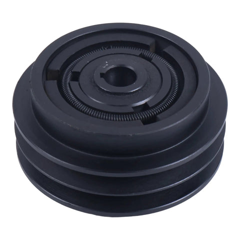 Beefy Five Inch Pulley Set With Two Pulleys And One Half Inch V Belt For Three Quarter Inch Shaft Works With Honda GX160 GX200 Engines