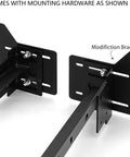 Heavy Duty Bed Frame Bracket Adapter For Headboard Conversion Full To Queen Solid Steel offset plates with mounting hardware.