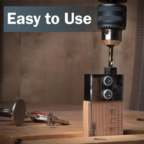 Doweling Jig Kit Three Eighths Inch For Woodworking With Laser Cut Witness Marks Easy Alignment Depth Scale Drill Guide