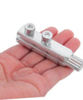 Top Notch 2 Piece Pipe Thread Extractor Kit For Broken Screw And Stripped Water Pipe Removal. Heavy Duty Broken Faucet Tool held in hand