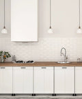 12 Pack Square Cabinet Handles 4.5 Inch Center To Center Matte Black Drawer Pulls for cabinets and drawers in a modern kitchen setting