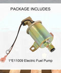 Electric Fuel Pump 12V Replacement For Onan 5500 RV Cummins Generator with wiring, shown in package include