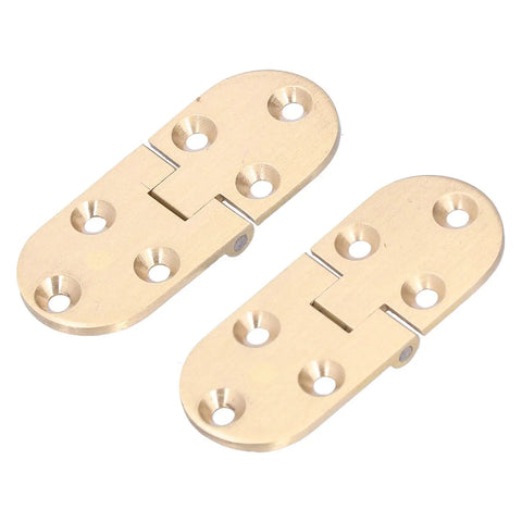 Dope Two Pack Pure Copper Flap Hinge 90 Degree Foldable Flip Top With Screws for jewelry boxes and wooden chests
