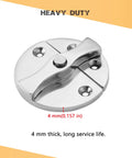 Heavy Duty Marine Boat Door Catch Latch 316 Stainless Steel 1.69 Inch Hatch Round Turn Button Twist Lock 4 mm thick