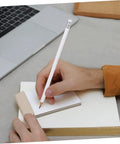 Carpenter Pencil Bulk 10 Pack Heavy Duty Construction Pencils White Marking For Woodworking, shown in use on paper.