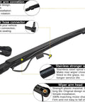 Fresh Rear Wiper Arm And Blade Direct Swap For Cadillac Escalade GMC Yukon Chevy Tahoe and Suburbans, showing design details for easy installation.