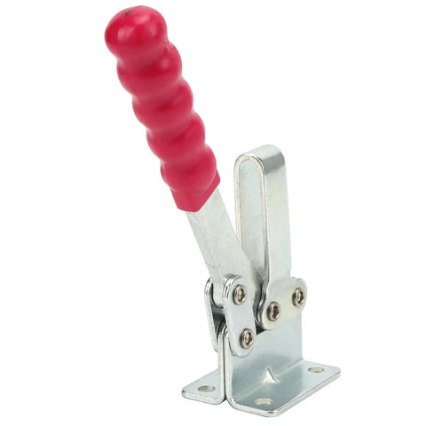 Welding Toggle Clamp For Vertical Fixture And Elbow Applications, Heavy Duty Pro Grade Hand Tool GH203P with red ergonomic handle