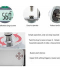 Dead On Accurate Mini Digital Grain Durometer With Slick Backlit LCD Display showing measurement and operation features.