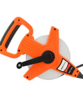Open Reel Fiberglass Measuring Tape, Go-To Tool For Pros And DIYers, 100 Feet Of Non Stretch Vinyl Coated Tape, 1/2-Inch Wide With Inch And Metric Scale