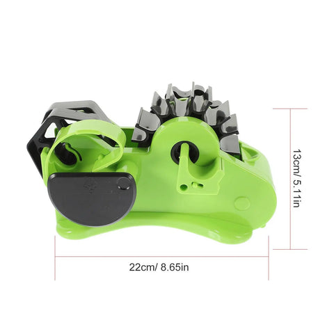 ProLevel Semi Automatic Heat Transfer Tape Dispenser Multi Roll Packing Stand with precision auto-cut blade, green color view.