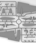 Ki 21 Ia Sally Japanese Heavy Bomber Model Kit Scale 1 To 72 Dope Build with plastic sprues and airplane parts visible