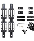 Premium 350mm Linear Guide Kit With Four Carriage Blocks And Four End Stops for DIY CNC Routers and Automatic Machines components
