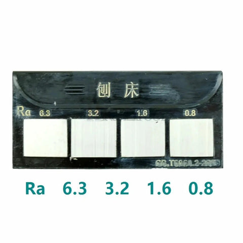 Roughness Comparison Block For Surface Roughness Sampling Ra 0.05 To 12.5 Mm Planer Finish Perfect For Quick Batch QA Defect Screening And On The Fly Industrial Part Adaptability Testing, Ra 6.3 3.2 1.6 0.8