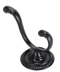 Heavy Duty Double Claw Wall Hooks, Vintage Style Metal Coat Racks With Full Setup Kit, vintage black wall hook with dual claws.