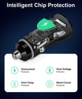 Boss 43W USB C Car Charger With Three Point Three Ft Type C To C Cable MFi Certified Fast Charge internal chip protection