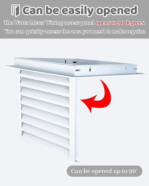 Top Shelf Heavy Duty Metal Louvered Vent Access Panel 28x28 Inch Attic Ceiling Inspection Cover With Built In Airflow Grille for easy access and airflow.