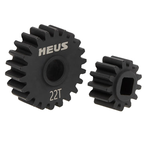 Steel Overdrive Portal Gears For Axial Capra 1.9 UTB SCX10 III RC Crawlers Pinion Range 13-22T, 45 Hardened Steel