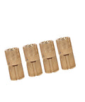 Image of Slick 4 Pack Hidden Brass Barrel Hinges For Cabinets, Concealed 180 Degree Opening, 12mm Fit, polished brass hardware