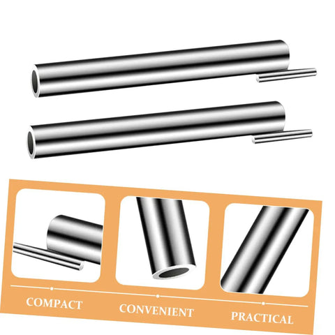 Straight Shooter 2 Piece Electrician Wire Twisting Tools Automatic Wire Stripper For Power Drill, two carbon steel rods.