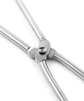 Close-up of hinge on 16 Inch Stainless Steel Crucible Tongs For Laboratory And Industrial Use Beefed Up Heavy Duty Rugged And Heat Resistant