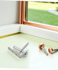 Heavy Duty Stainless Steel Self Closing Swing Door Hinges For Cafe And Interior Doors Dual Swing With Moisture Resistant Build And Automatic Self Return Mechanism Tough As Nails For Cabinets Kitchens And Bars silver hinge with screws on window sill