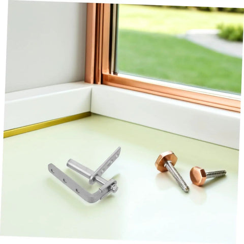 Heavy Duty Stainless Steel Self Closing Swing Door Hinges For Cafe And Interior Doors Dual Swing With Moisture Resistant Build And Automatic Self Return Mechanism Tough As Nails For Cabinets Kitchens And Bars silver hinge with screws on window sill