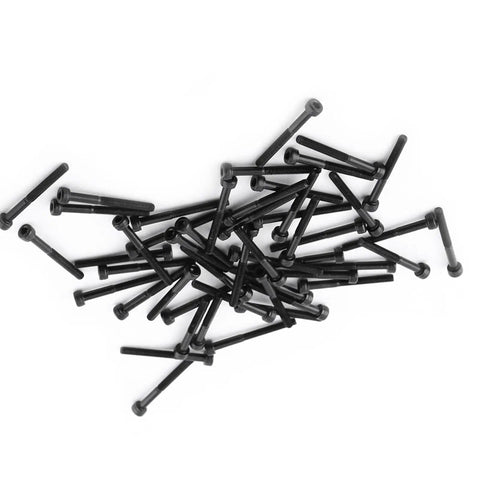 M3 Hex Socket Head Cap Screws 30mm Grade 12.9 Alloy Steel Partial Thread Allen Bolts 50 Pack scattered view