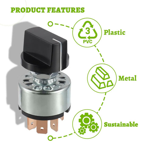 Four Position Three Speed Rotary Switch With Knob And Terminals For Fan Or Heater Control 12A 250V 16A 125V Built To Last