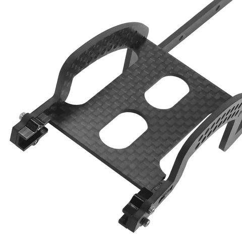 Carbon Fiber Chassis Frame Upgrade Kit For 1/18 RC Crawler, low center of gravity design with adjustable shock mounts