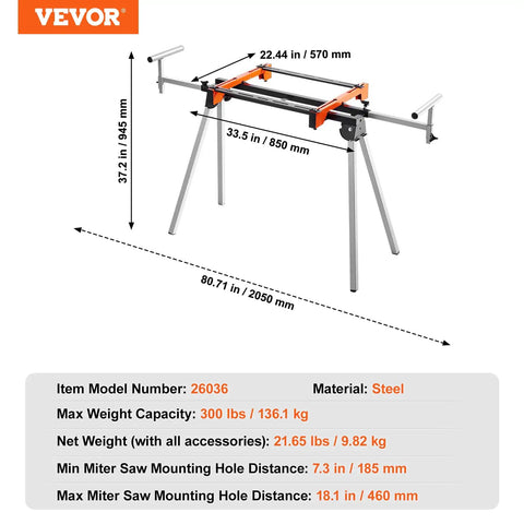 80 Inch Collapsible Miter Saw Work Table With Heavy Duty Rollers And Extendable Slide Rail Holds 300 Lbs Folds Flat For Easy Garage Transport Delivers Rock Solid Cutting Precision Anytime