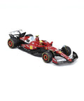 Ferrari 1:43 Die Cast 2025 Season Car With Helmet Hamilton 44 Display Ready Model for Collectors, realistic race car angle view
