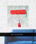 Game Changing Wall Embossing Roller For DIY Pros Create Dope Textured Finishes On Interior Paint Jobs This Bad Ass Tool delivers clear red roller texture on wall.