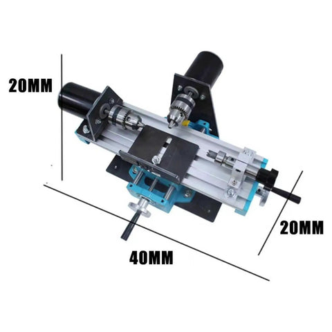 400W Mini Metal Lathe Machine With Adjustable Speed For Precision Milling Wood And Soft Metals High RPM Power Tool For Diy Projects And Detailed Craft Work Small Scale Fabrication, showing dimensions and design.