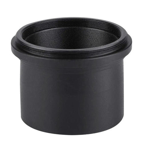 Two Inch To M48 0.75 Telescope Eyepiece Adapter Ring For Astronomical Photography Use, black metal threaded adapter, front view