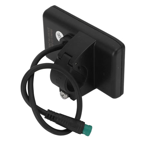 All Weather E Bike LCD Display With Waterproof 5 Pin Connector Color Screen Cycling Computer For Electric Bicycles And Scooters Ride Ready Tough Weatherproof Meter Panel No Fuss Wiring