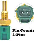 Toyota Engine Coolant Temperature Sensor 89422-20010 89422-35010 With Connector Pigtail Harness Go-To Replacement For Toyota 4Runner Tacoma Camry Tundra Lexus ES350 ES330 GX460 GS350 RX300 And More, 2-pin