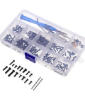 Must-Have RC Car Screw And Bolt Kit For Quick Repairs And Routine Maintenance With Wrench Included, plastic case with tools and fasteners
