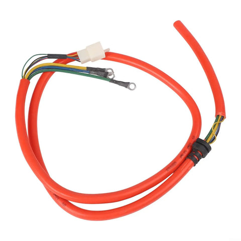Badass Pure Copper Ebike Motor Cable 5 Wire Hall Sensor Extension High Temp Resistant, red wiring harness for electric bikes.