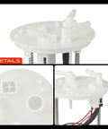 Premium Drop In Direct Replacement Electric Fuel Pump Module Assembly For Suzuki Grand Vitara 2006 Through 2008 V6 2.7 Liter top view with connections and details.