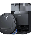 T50 Pro Omni Robot Vacuum and Mop with Ultra Slim 3.19 Inch Body, 15000Pa Suction, displayed with self-emptying dock
